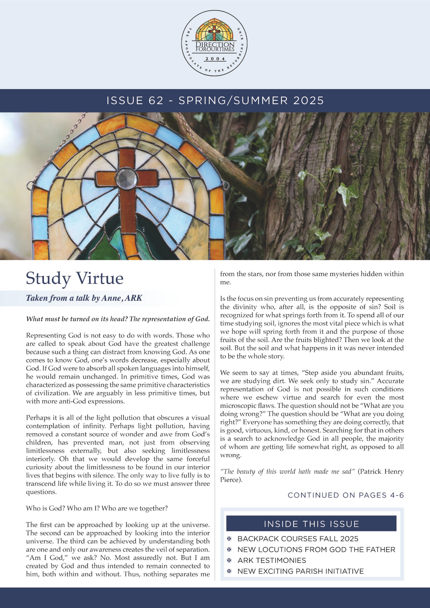 Newsletter Issue 62