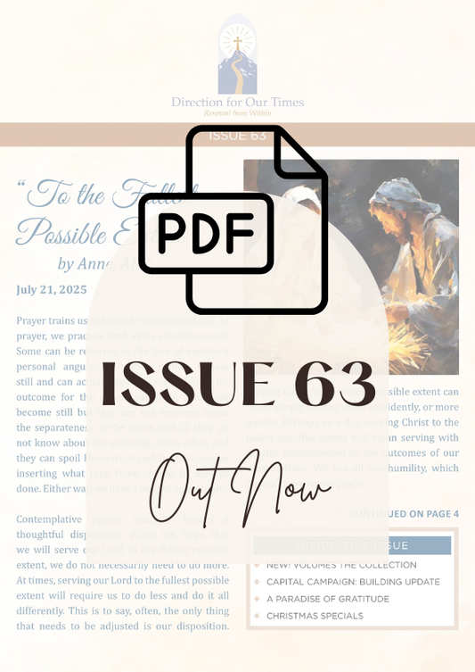 Apostolate Newsletter Subscription - Digital Copy